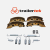 200 x 50mm ALKO Brake Shoe 8" Drum Trailer Caravan Brakes c/w Springs