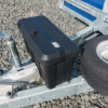 Trailer Storage Box 24L Lockable 550x255x310mm, Strong Black Plastic