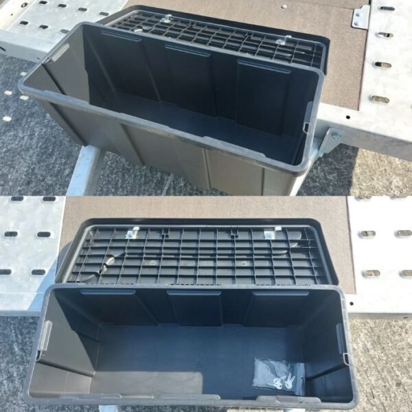 2 Trailer Storage Box 50L Lockable