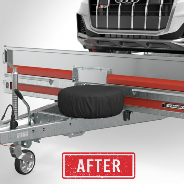 Heavy-Duty 10" Spare Wheel Cover for Brian James T-Transporter, T6, RT6 & RT7