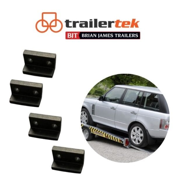 Copy of Trailertek (31) Nylon Ramp Slider 4 Pack Brian James Trailers Hi Max/ A-Max / Micro Max Black