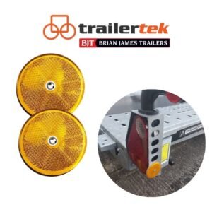 Copy of Trailertek (32) 2xBrian James Trailers Round Amber Reflectors for Brian James A4, Connect & more