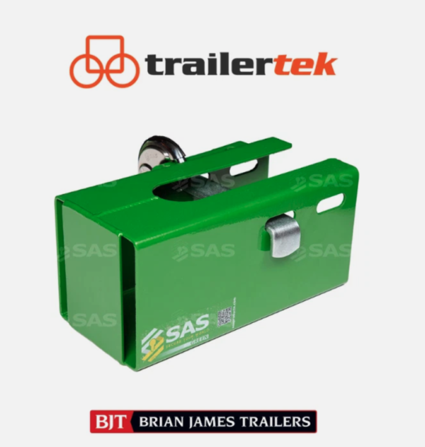SAS GREEN VAULT Hitchlock, heavy duty with Padlock, Brain James/Caravan
