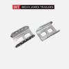 Brian James Trailers Tyre Rack Brackets & Webbing & Ratchet Strap Kit
