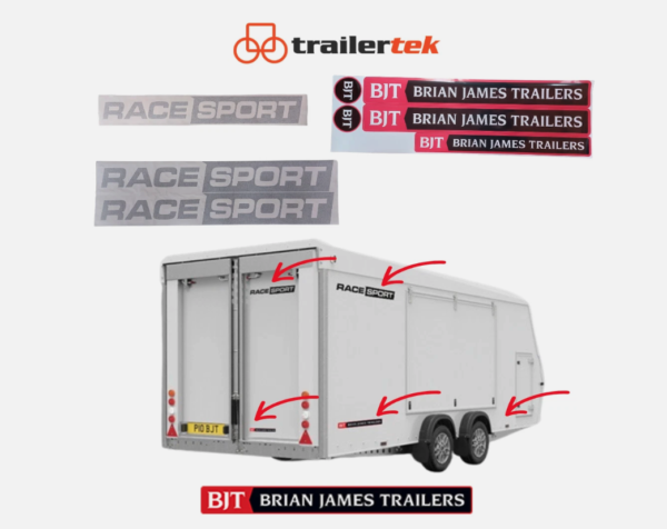Brian James Trailers Race Sport, New Stickers Complete Kit