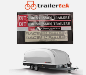 Brian James Trailers Stickers for Race Shuttle 3 RS3, New Stickers Complete Kit