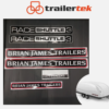 Brian James Trailers Race Shuttle 3 RS3 Replacement Sticker Set