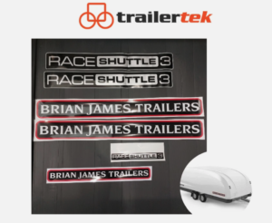 Brian James Trailers Race Shuttle 3 RS3 Replacement Sticker Set