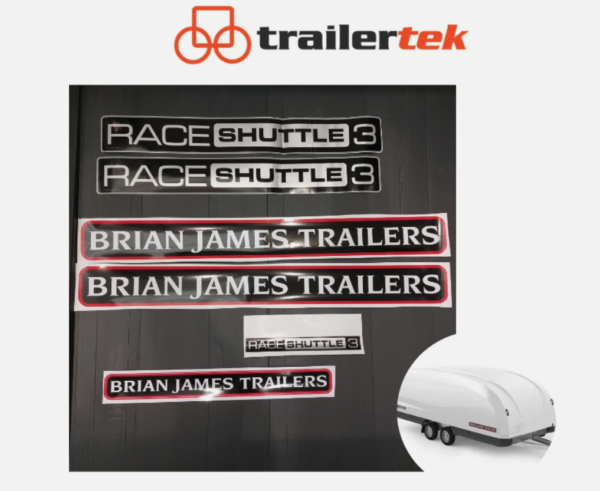 Brian James Trailers Race Shuttle 3 RS3 Replacement Sticker Set