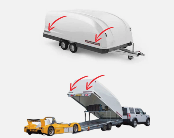 Brian James Trailers Race Shuttle 3 RS3 Replacement Sticker Set