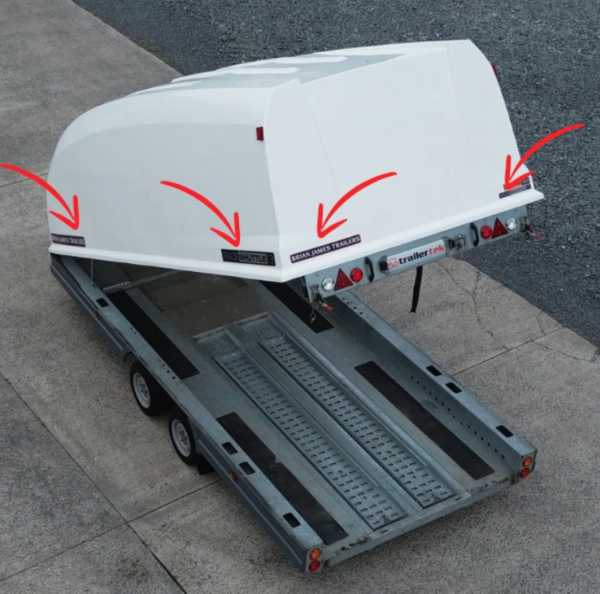 Brian James Trailers Race Shuttle 3 RS3 Replacement Sticker Set