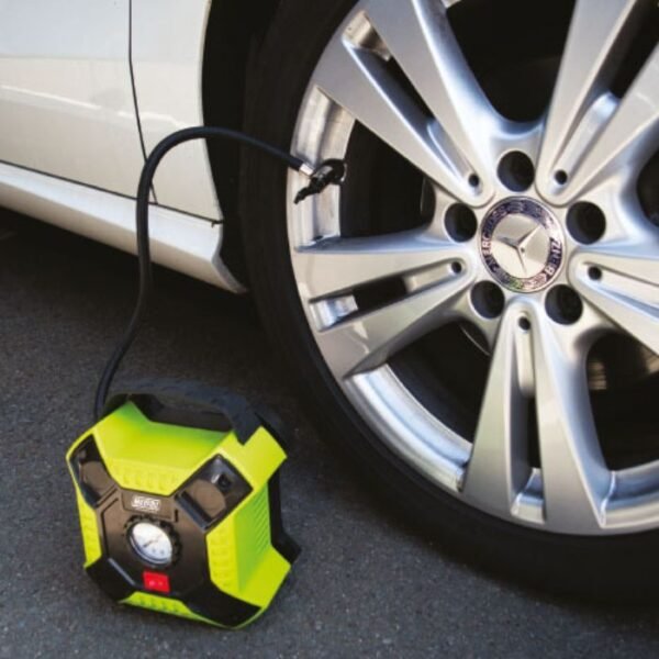 12V Analogue Tyre Compressor with LED Light