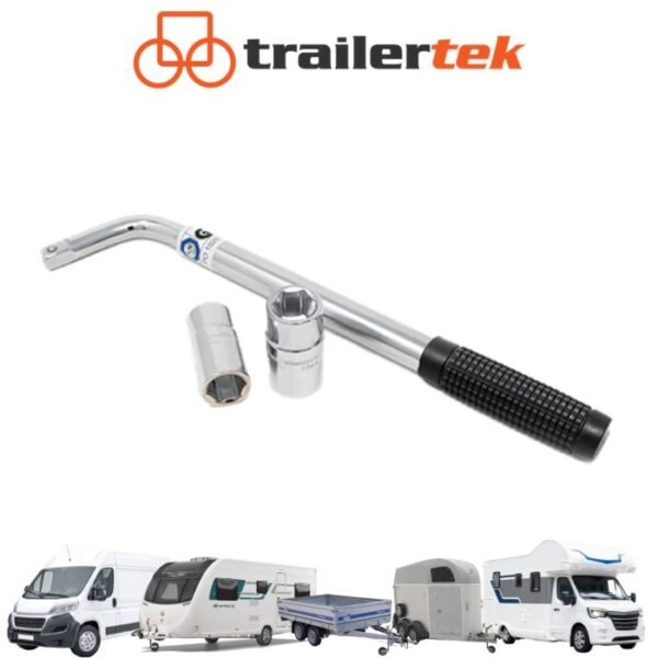 Maypole MP762 Extendable Wheel Wrench Brace 17mm 19mm 21mm 23mm Telescopic Lug