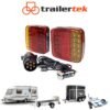 Wireless Trailer Lights 12V LED Rechargeable Magnetic Caravan Trailer Horse Box