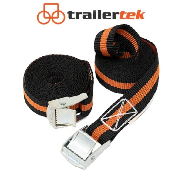 2x 250Kg Single Luggage Straps With Cam Buckle 5m