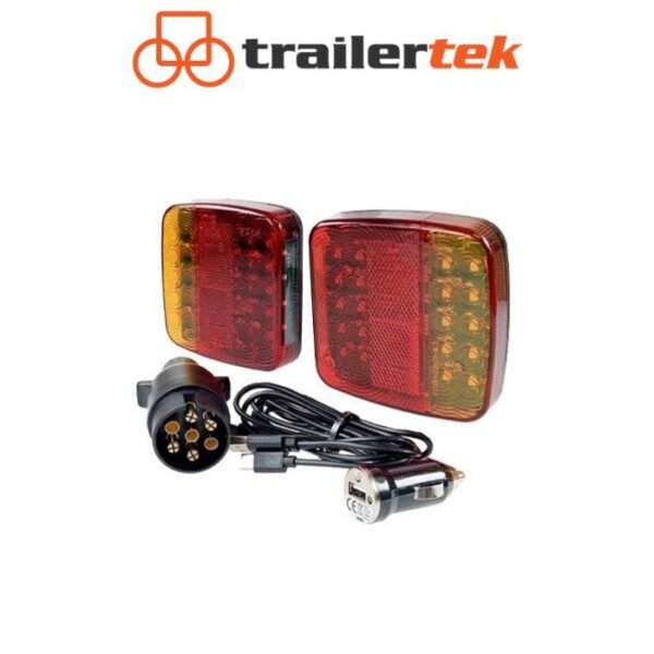 Wireless Trailer Lights 12V LED Rechargeable Magnetic Caravan Trailer Horse Box