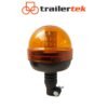 Warning Beacon Light Amber Flexi Din 40 LED Flashing Pole Mount Rotating 12/24V