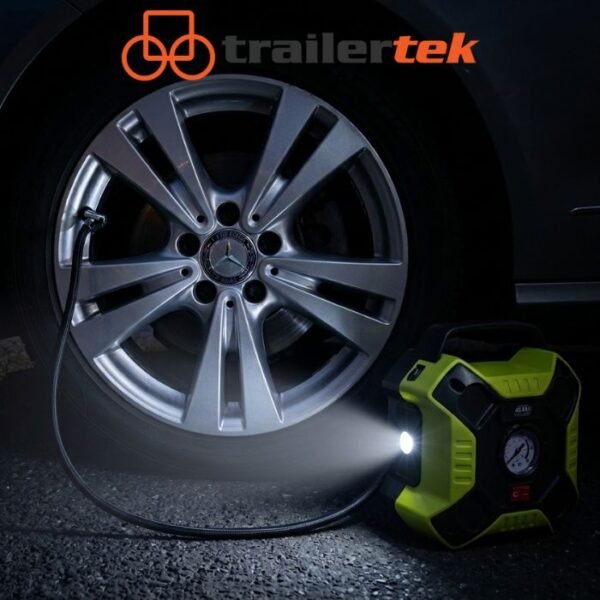 12V Analogue Tyre Compressor with LED Light