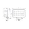 RL15545BM Dieline PRINT 45W Rectangular Flood Lamp 12/24v Multivolt IP67 waterproof