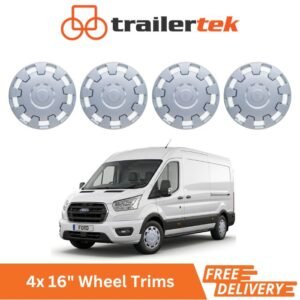Set 4 x Commercial 16" Wheel Trims Hub Caps fits Maxus Transit Vivaro Sprinter