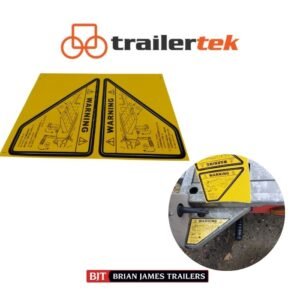 1 Brian James A4 Ramp Warning Stickers Easy Glide A Transporter, replacement x2