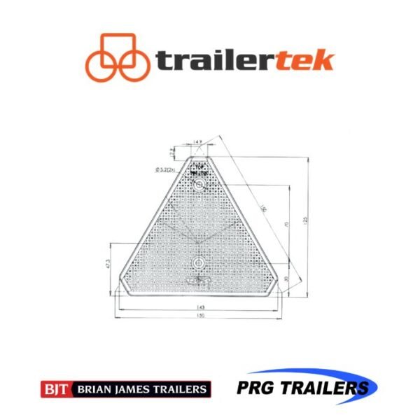 Reflective Trailer Triangle