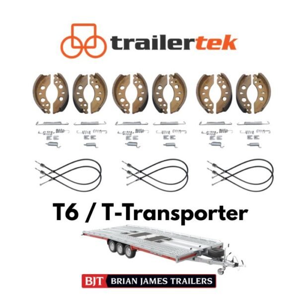 1 Brian James Brake Service Kit (Shoes & Cables) T6 / T-Transporter Tri Axle