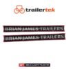 Brian James Trailers Logo Sticker Traditional Logo  LARGE 97cm x10cm