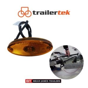 1 LED Amber Side Marker Oval for Brian James Tailers Connect T4 T6 A4 Brand New