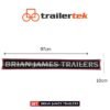 Brian James Trailers Logo Sticker Traditional Logo  LARGE 97cm x10cm