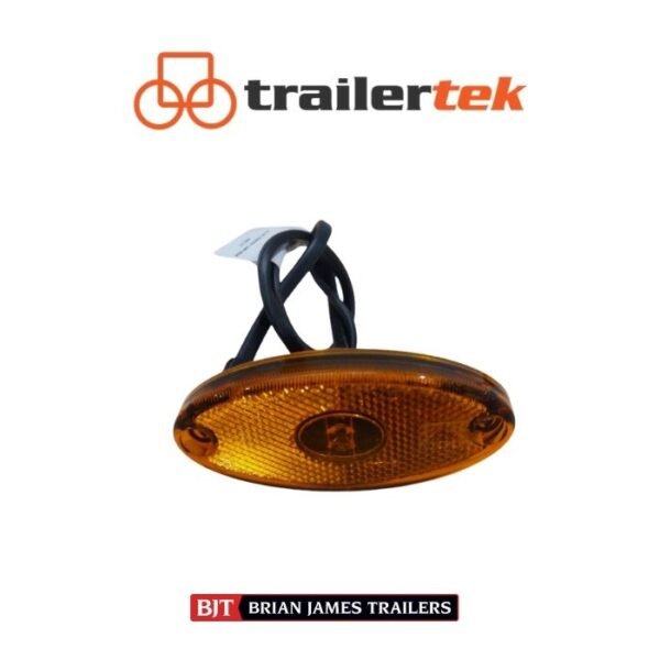 LED Amber Side Marker Oval for Brian James Tailers Connect T4 T6 A4 Brand New