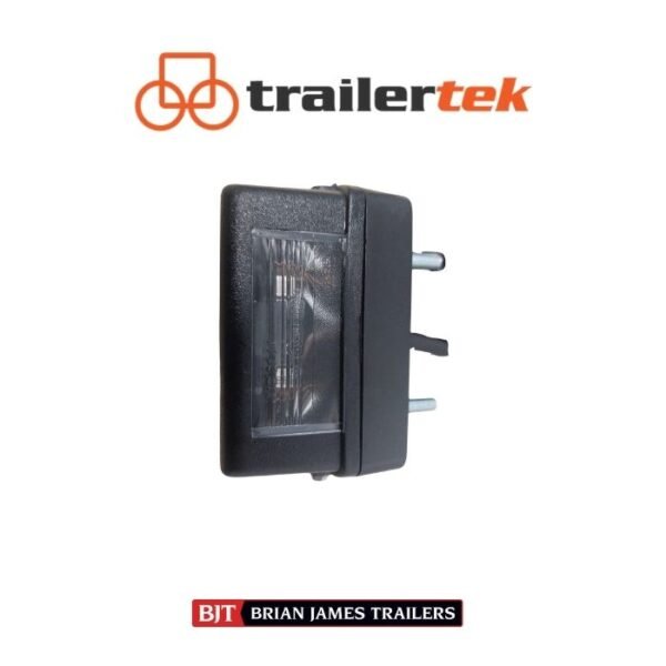 2 Aspock Registration Plate Light for Brian James Trailers A4 (BULB TYPE)