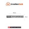 Brian James Trailers A4 Transporter Sticker Brand New  40cm x5cm