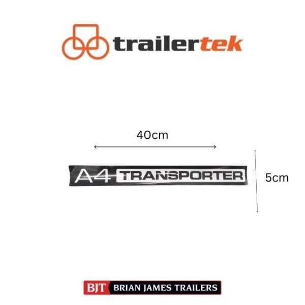 Brian James Trailers A4 Transporter Sticker Brand New  40cm x5cm
