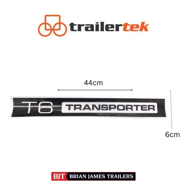 Copy of Trailertek (53) Brian James Trailers T6 Transporter Sticker Replacement 44cm x6cm (PAIR)