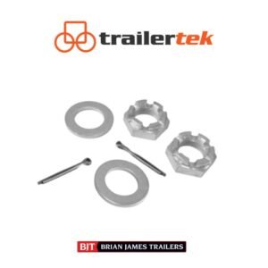 Copy of Trailertek (6) Knott Avonride M24 Castellated Hub Nut kit Fitted to V Series Trailer Hubs