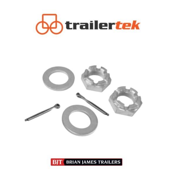 Copy of Trailertek (6) Knott Avonride M24 Castellated Hub Nut kit Fitted to V Series Trailer Hubs