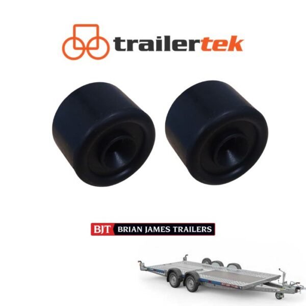 Set of 2 Trailer Fixing Brian James Round Rubber Buffer D=31.8mm H=22mm