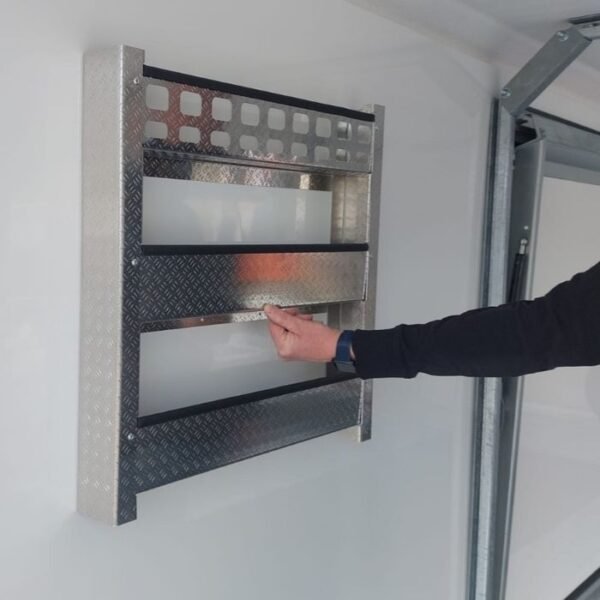 Aluminium Storage Shelf, Side Mounted for Enclosed Trailers