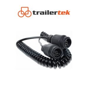 13 Pin Style Plug 3M Trailer Lighting Towing Coiled Curly Connecting Cable Lead