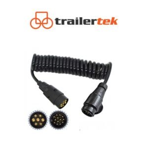 13 Pin Male to 7 Pin Male Trailer Curly Extension Cable Lead Towing7868